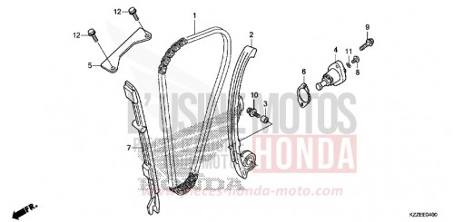 CHAINE A CAMES/TENDEUR CRF250RLAJ de 2018